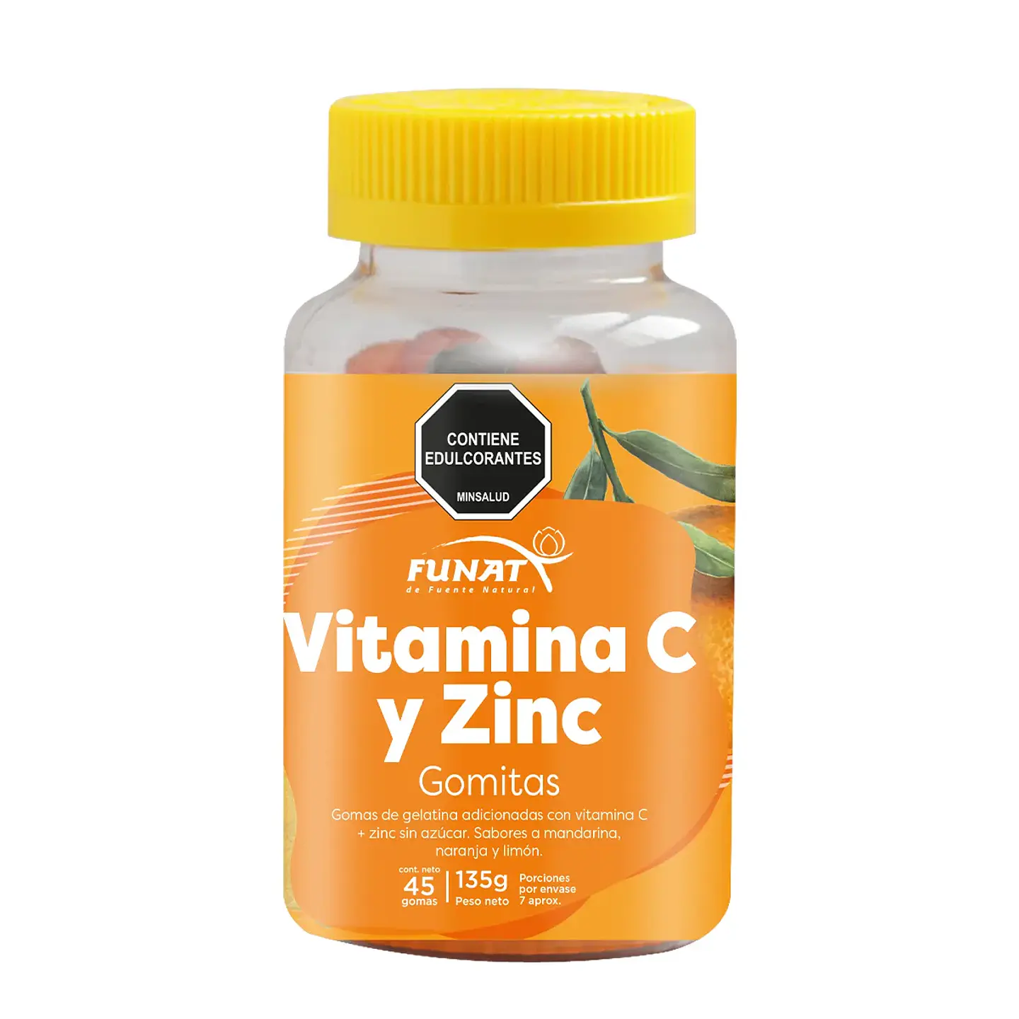 Gomitas Vitamina C Zinc 45 Unds Laboratorios Funat 1