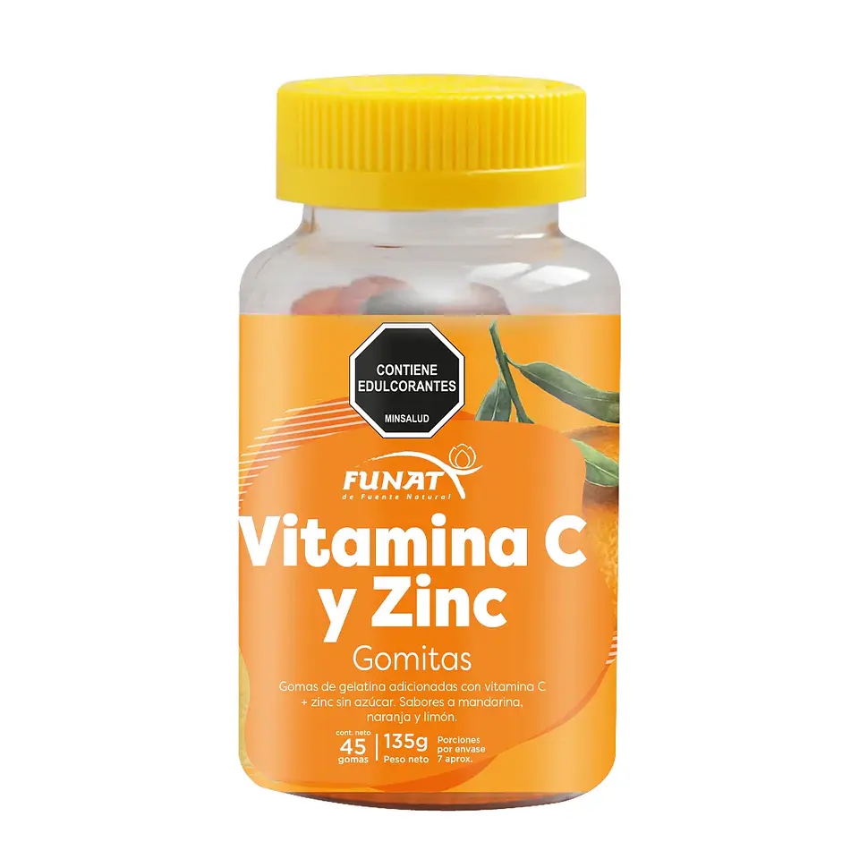 Gomitas Vitamina C Zinc 45 Unds Laboratorios Funat 1