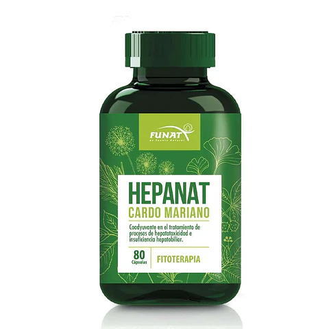 Hepanat Milk Thistle 80 Capsules Funat Laboratories