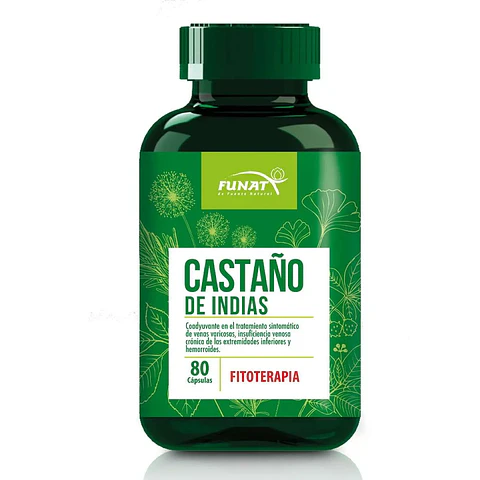 Castaño De Indias Pote 80Capsulas Laboratorios Funat