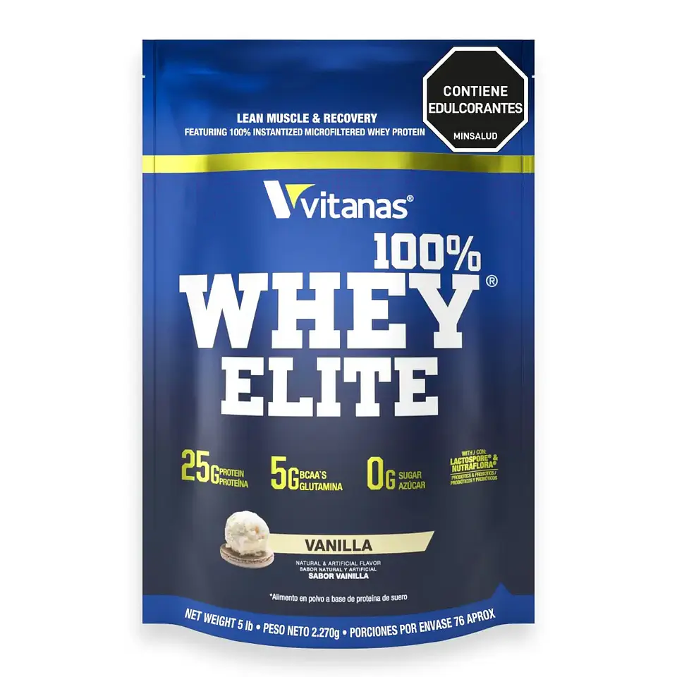 Whey Elite 5 Lbs Vainilla Vitanas 1
