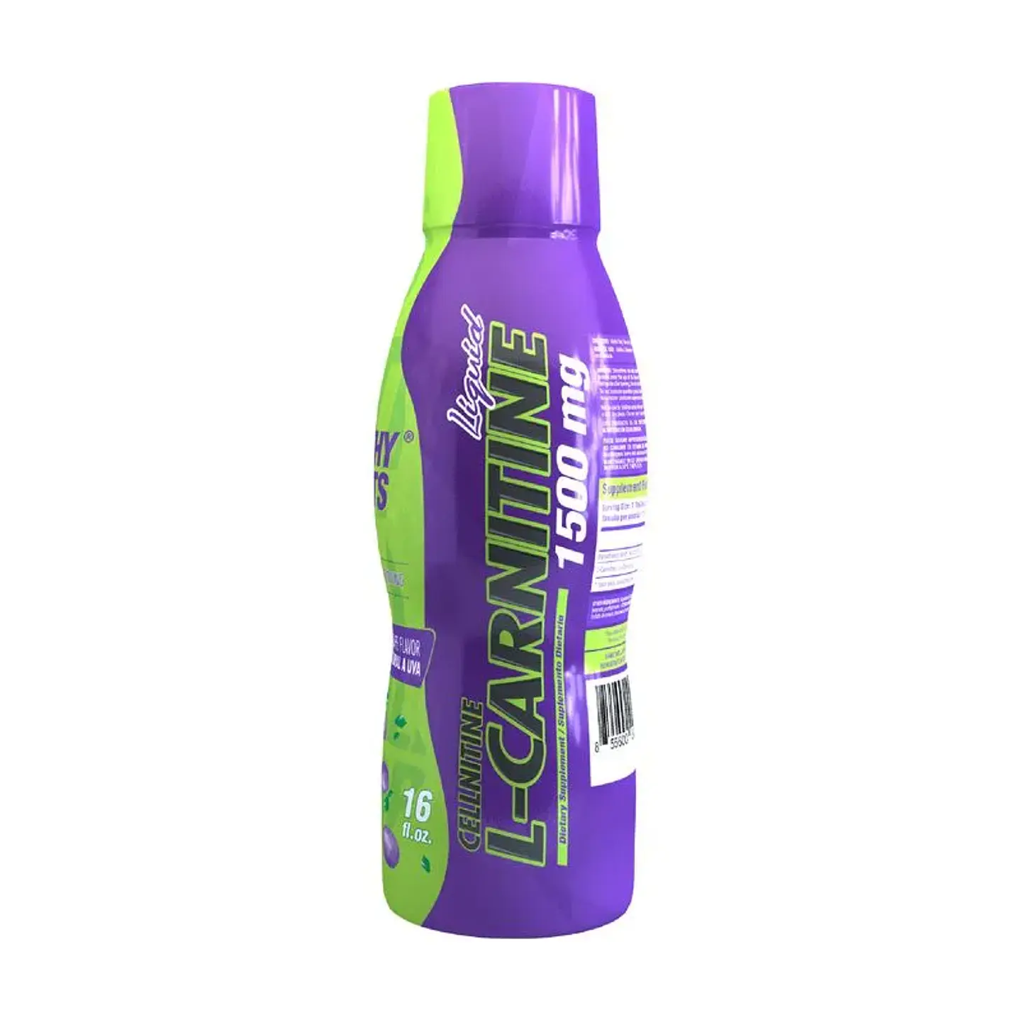 L Carnitine Liquid 1500Mg 16 Fl Oz Grape Healthy Sports 1