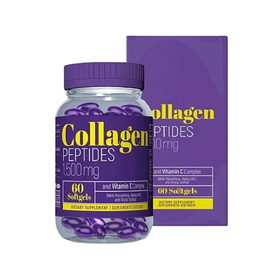 Colageno Peptidos Collagen Peptides 60Softgels Healthy America 1