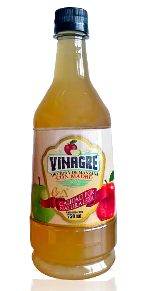 Vinagre Cidra Con Manzana Madre 750 Ml Car Y Mer