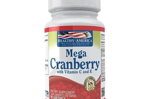 Mega Cranberry Fruit 60Softgels Healthy America