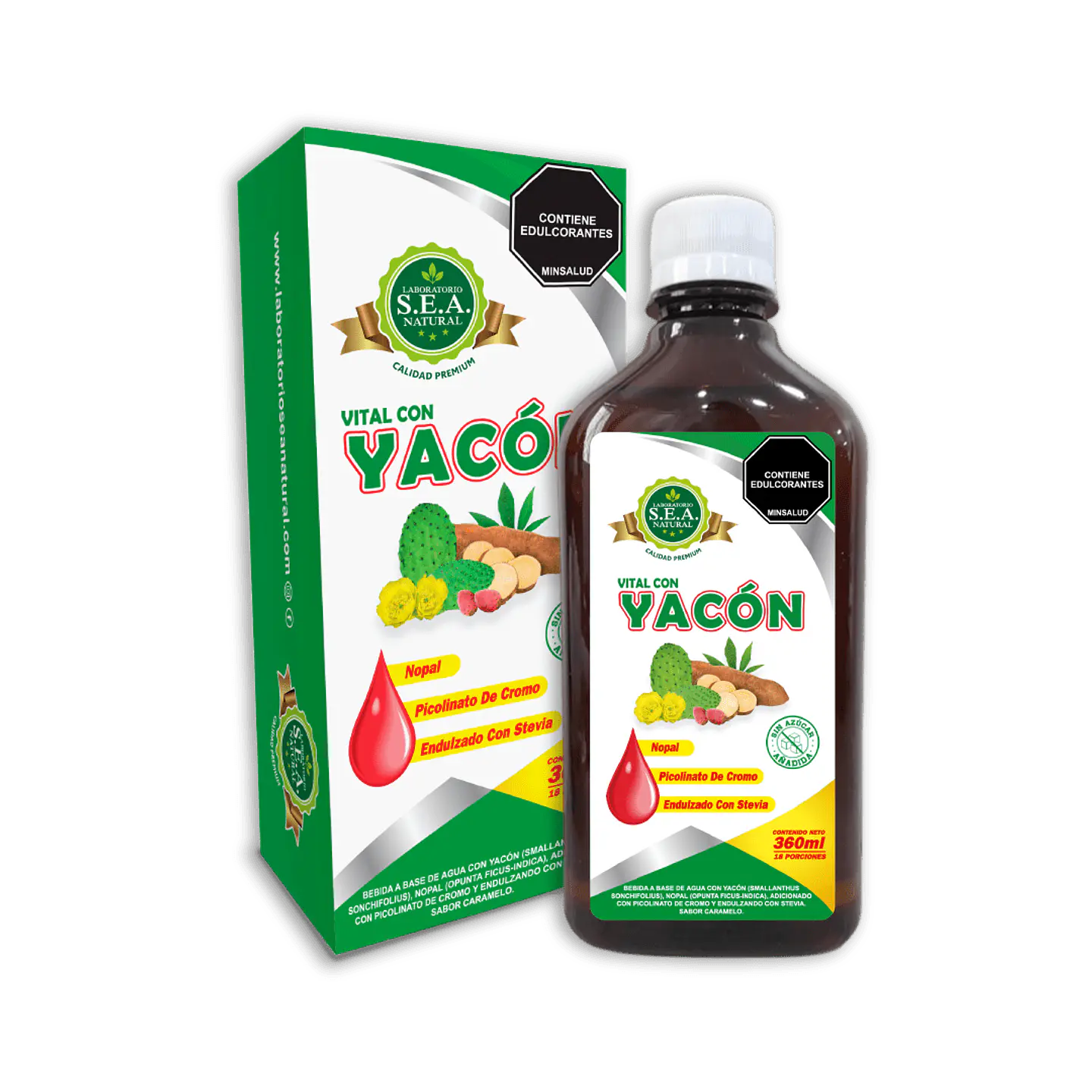 Yacon Vital Bebida 360Ml Sea Natural 1