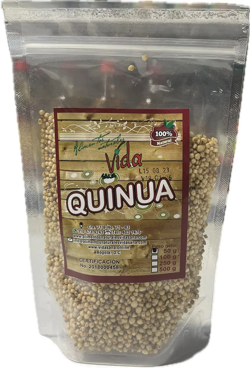 Quinua Pop 50G Alimentos Naturales Vida Sana 1