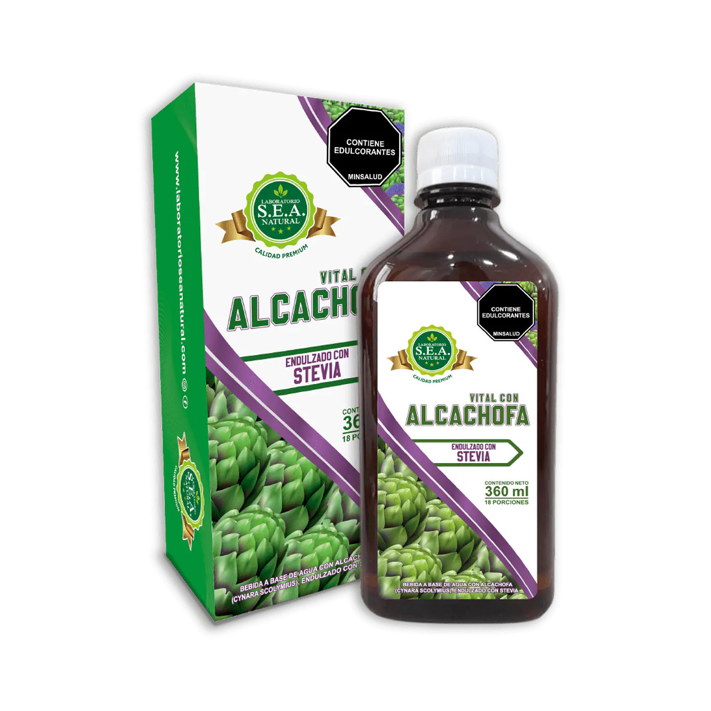 Alcachofa Vital Bebida 360Ml Sea Natural 1