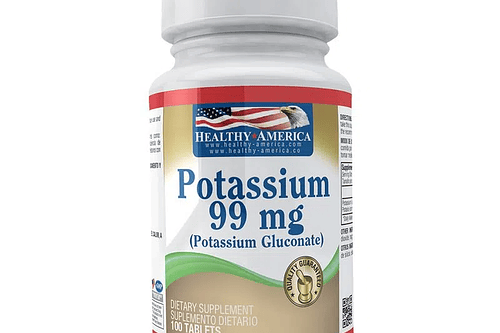 Gluconato Potassium 99Mg 100Tabletas Healthy America