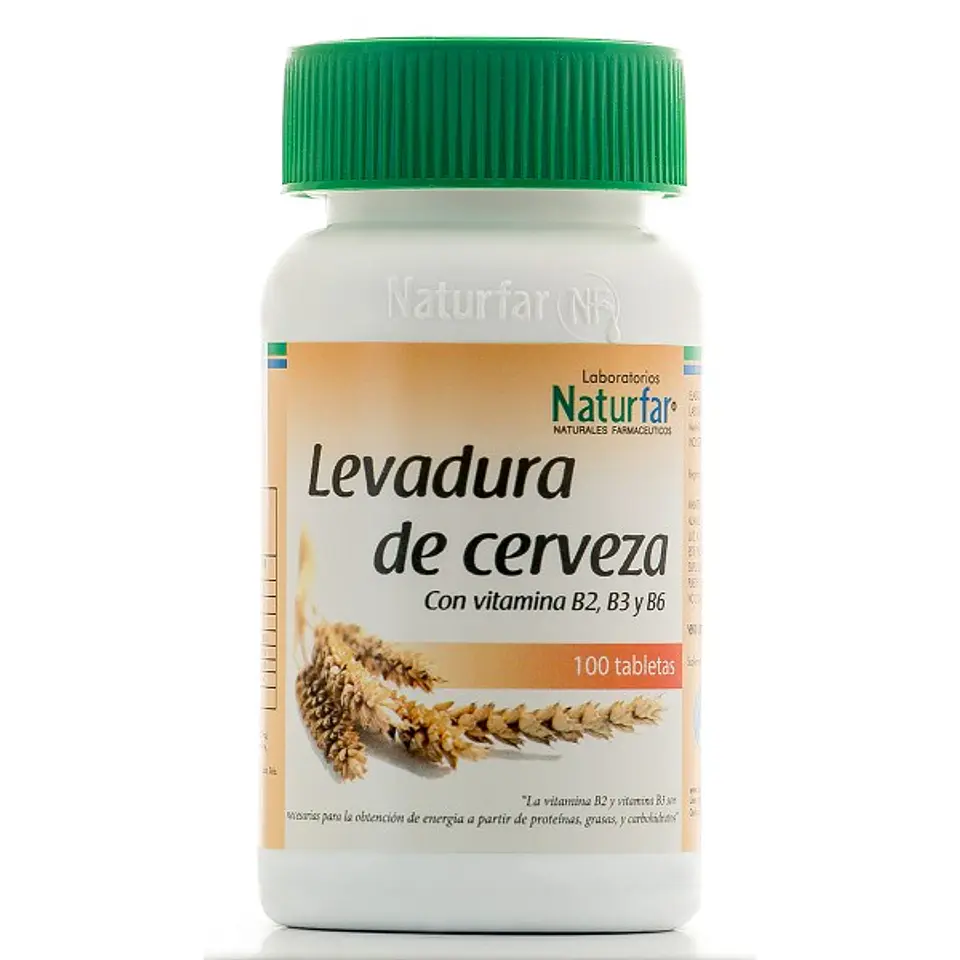 Levadura Suplemento Dietario Vitaminas 100 Tabletas Laboratorios Naturfar 1