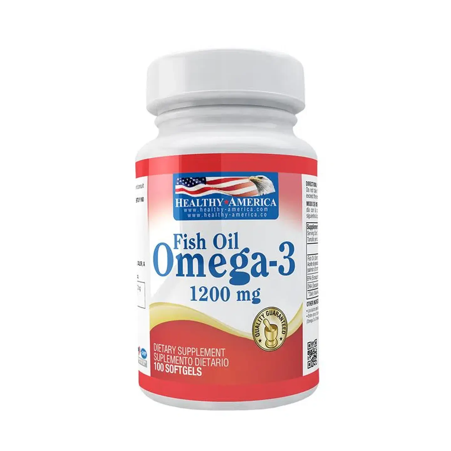 Omega 3 Fish Oil 100Softgels Healthy America 1