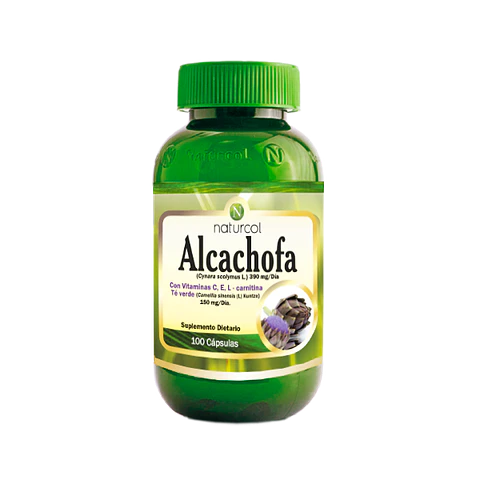 Alcachofa 100Capsulas Vitamina C E L Carnitina Te Verde Naturcol