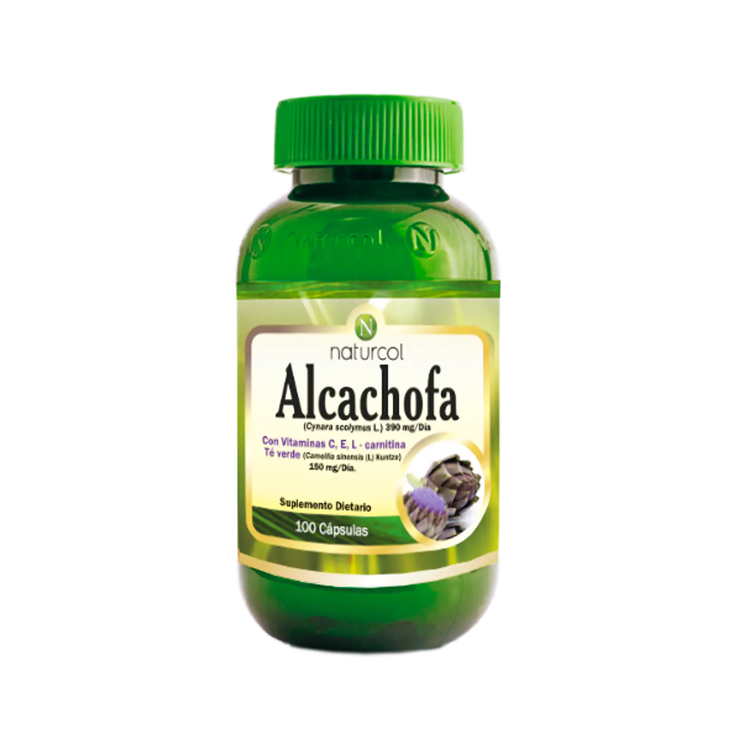 Alcachofa 100Capsulas Vitamina C E L Carnitina Te Verde Naturcol 1