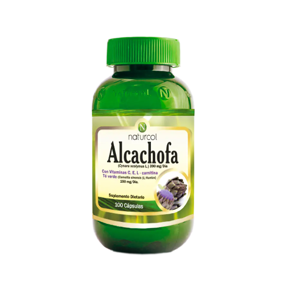 Alcachofa 100Capsulas Vitamina C E L Carnitina Te Verde Naturcol 1