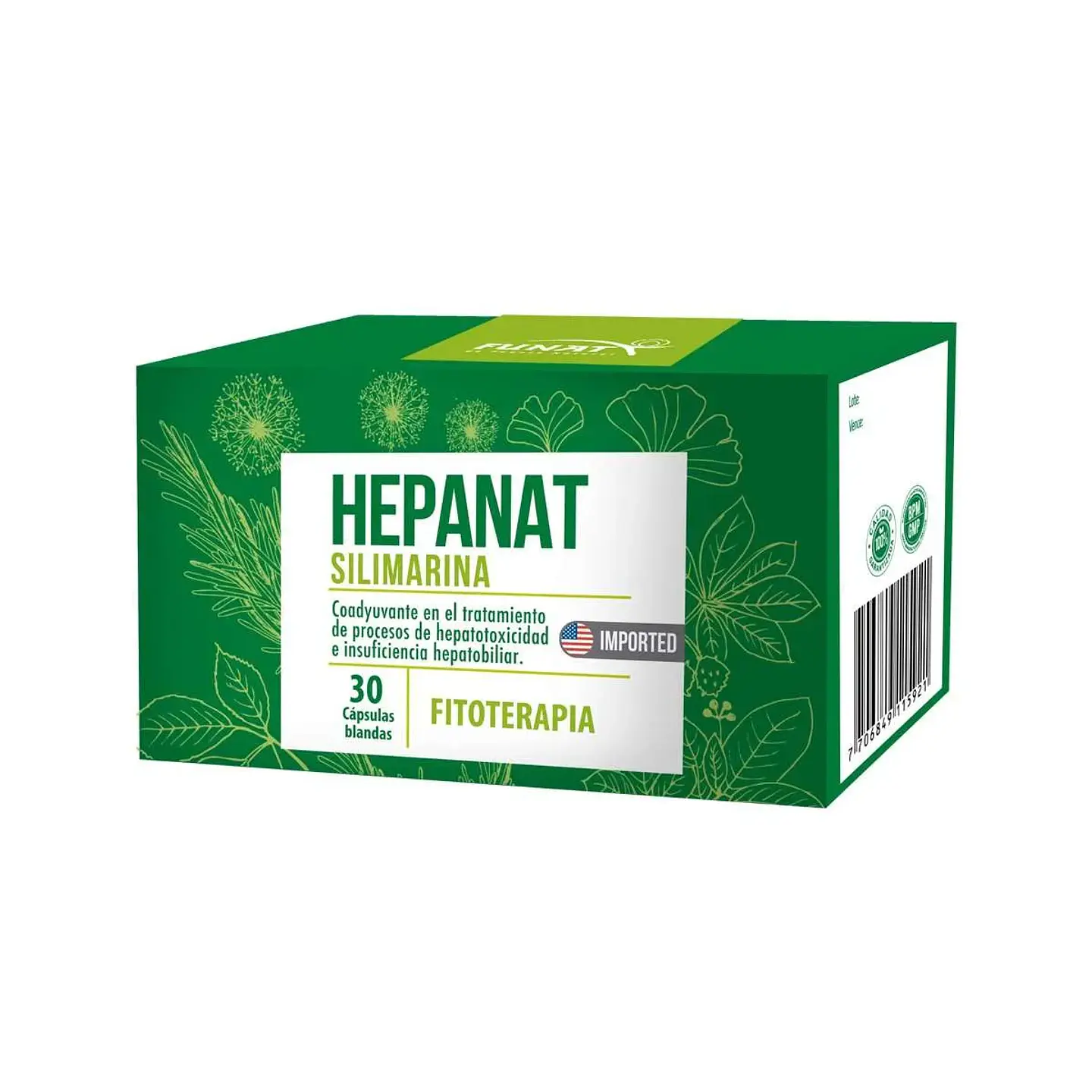 Silimarina Hepanat 30 Capsulas Laboratorios Funat 1
