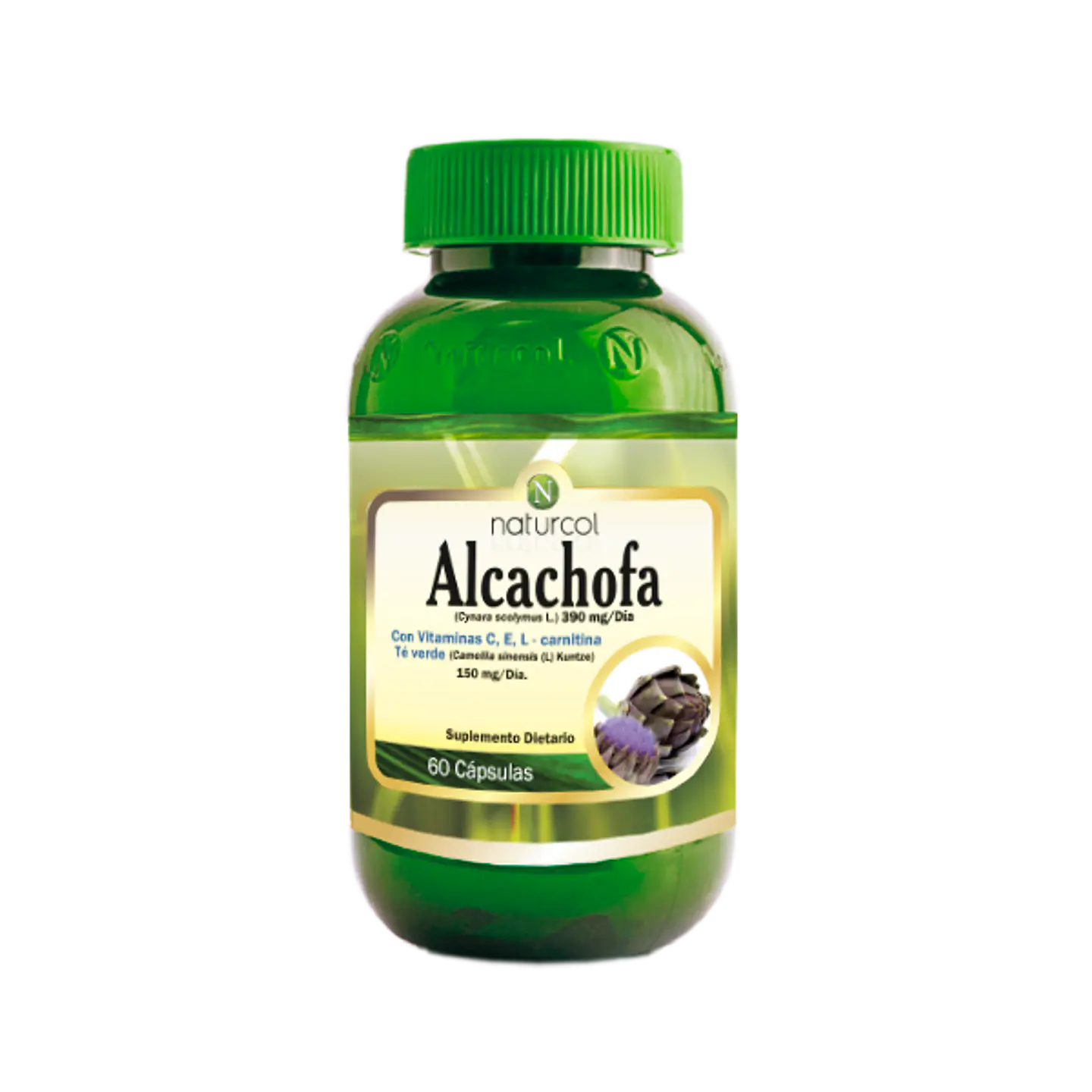 Alcachofa 60Capsulas Vitamina C E L Carnitina Te Verde Naturcol 1