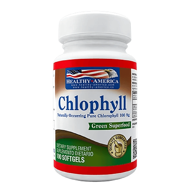 Clorofila Chlophyll 100Mg 100Softgels Healthy America