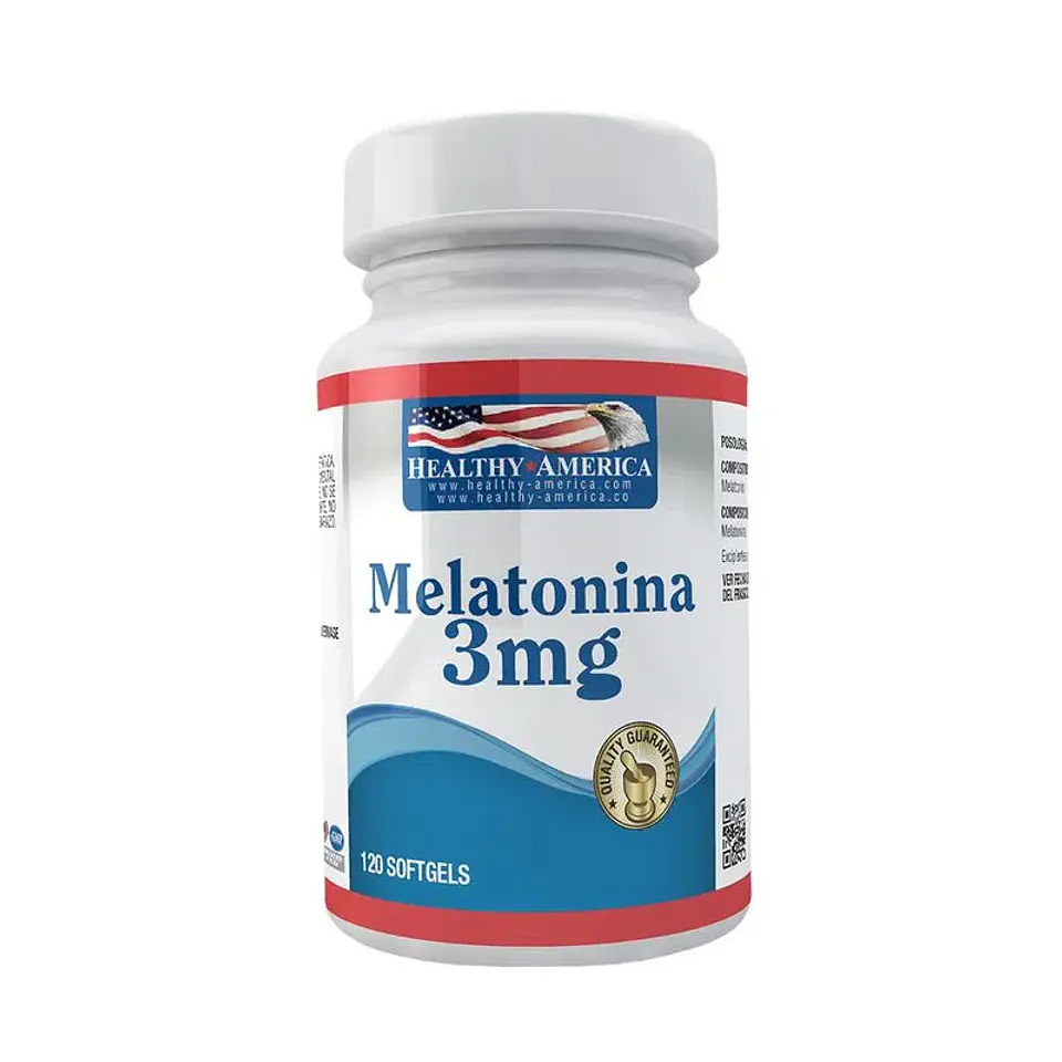 Melatonin 3Mg 120Softgels Healthy America 1