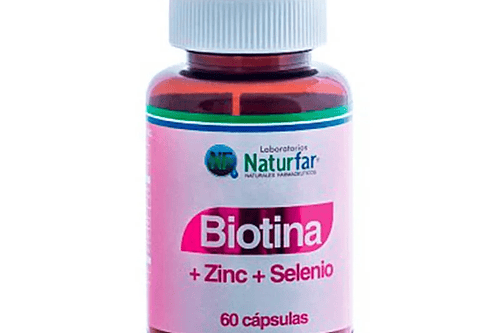 Biotina Zinc Selenio 60Capsulas Laboratorios Naturfar