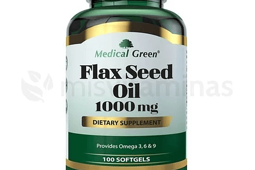 Flaseed Oil 1000Mg 100Softgels Medical Green
