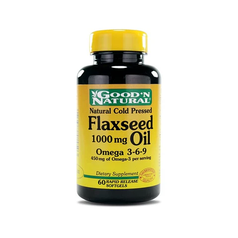 Flaseed Oil 1000Mg 60Softgels Good Natural