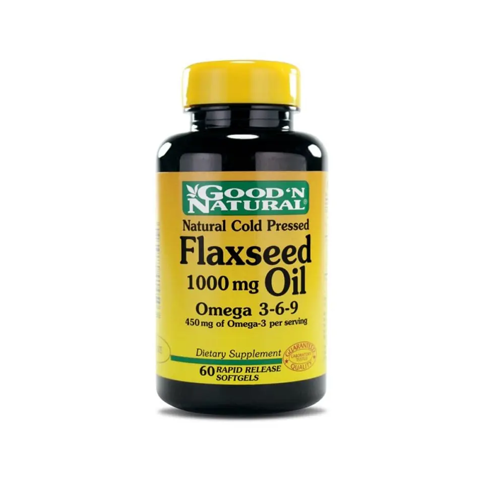 Flaseed Oil 1000Mg 60Softgels Good Natural 1