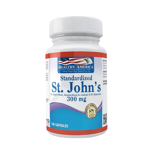 St. Jhon´S Wort 300Mg 100Capsules Healthy America