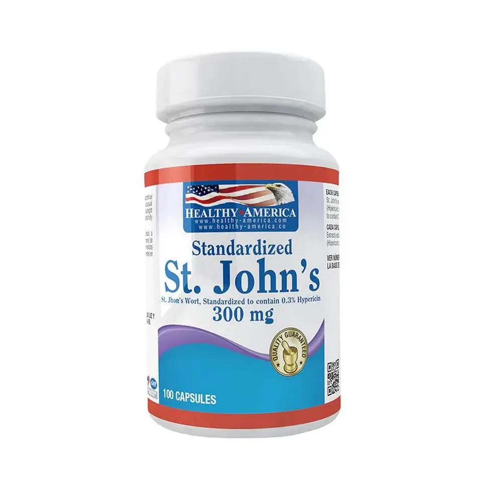 St. Jhon´S Wort 300Mg 100Capsules Healthy America 1