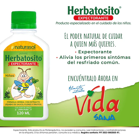 Herbatosito Epectorante Niños 120Ml Naturasol