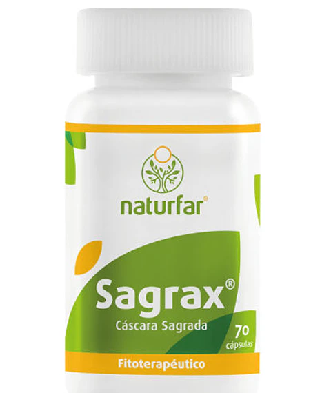 Cascara Sagrada Sagrax 70 Capsulas Laboratorios Naturfar