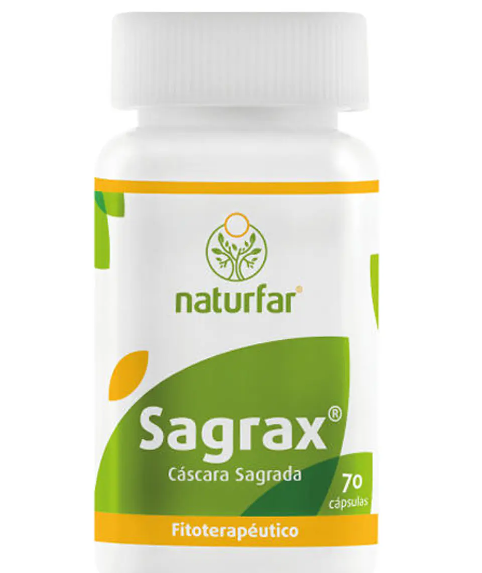 Cascara Sagrada Sagrax 70 Capsulas Laboratorios Naturfar 1