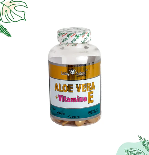 Aloe Vera Vitamina E 60Capsulas Living Natural