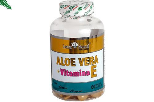 Aloe Vera Vitamina E 60Capsulas Living Natural
