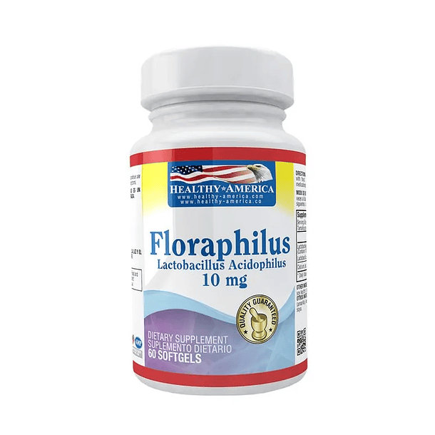 Floraphilus Lactobacillus 10Mg 60Softgels Healthy America
