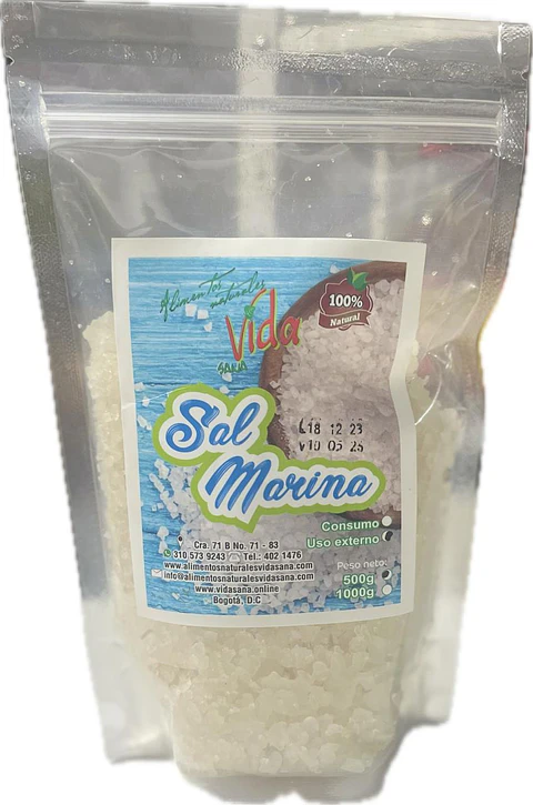 Sal Cristal 500G Alimentos Naturales Vida Sana