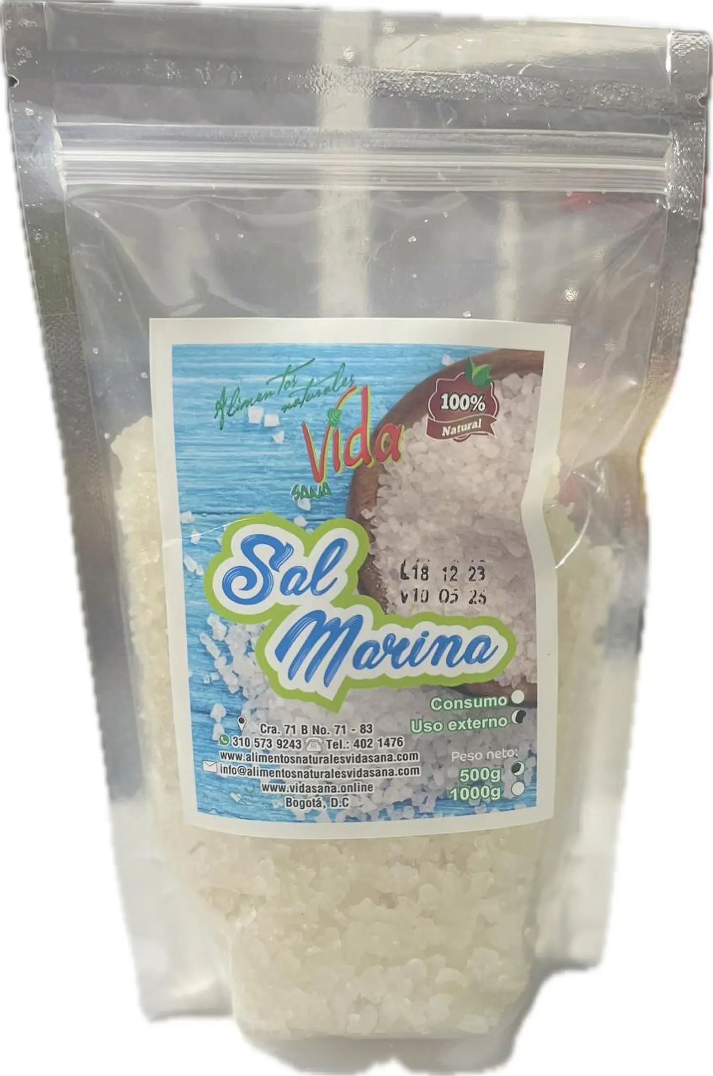 Sal Cristal 500G Alimentos Naturales Vida Sana 1