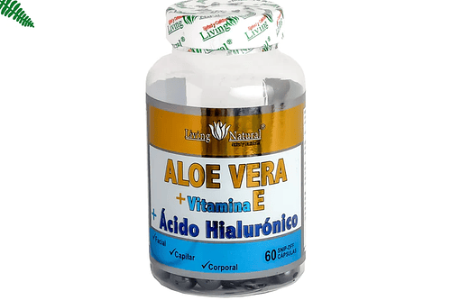 Aloe Vera Vitamina E Acido Hialuronico 60Capsulas Living Natural