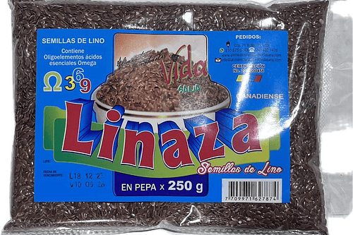 Linaza Pepa 250G Alimentos Naturales Vida Sana