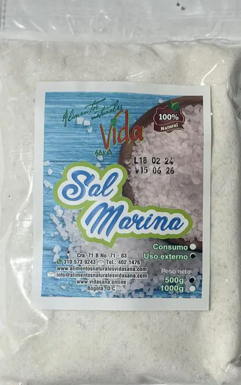 Sal Externa 500G Alimentos Naturales Vida Sana