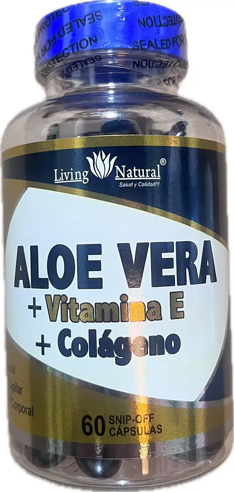 Aloe Vera Vtimana E Colageno 60Capsulas Living Natural