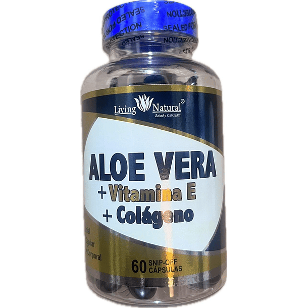 Aloe Vera Vtimana E Colageno 60Capsulas Living Natural