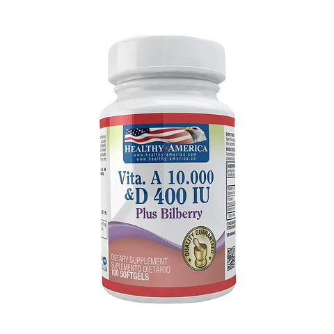 Vitamina A 10000Iu Vitamin D 400Iu Plus Healthy America