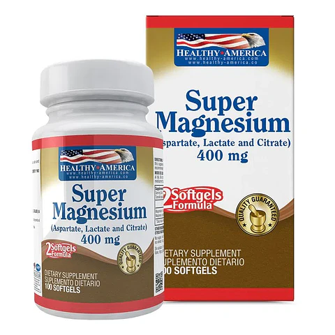 Super Magnesium 400 Mg 100Softgels Healthy America
