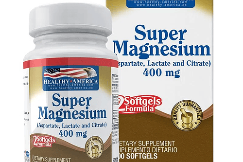 Super Magnesium 400 Mg 100Softgels Healthy America