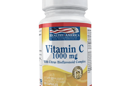 Vitamin C 1000 Mg With Bioflavonoid 100Capsulas Healthy America