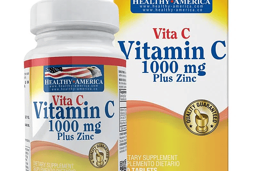 Vitamin C 1000 Mg With Zinc 100Tabletas Healthy America