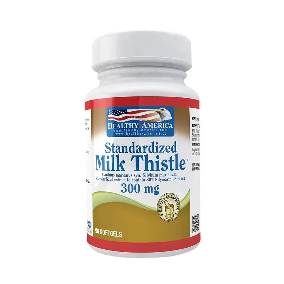 Milk Thisthle 300Mg 90Softgels Healthy America 1