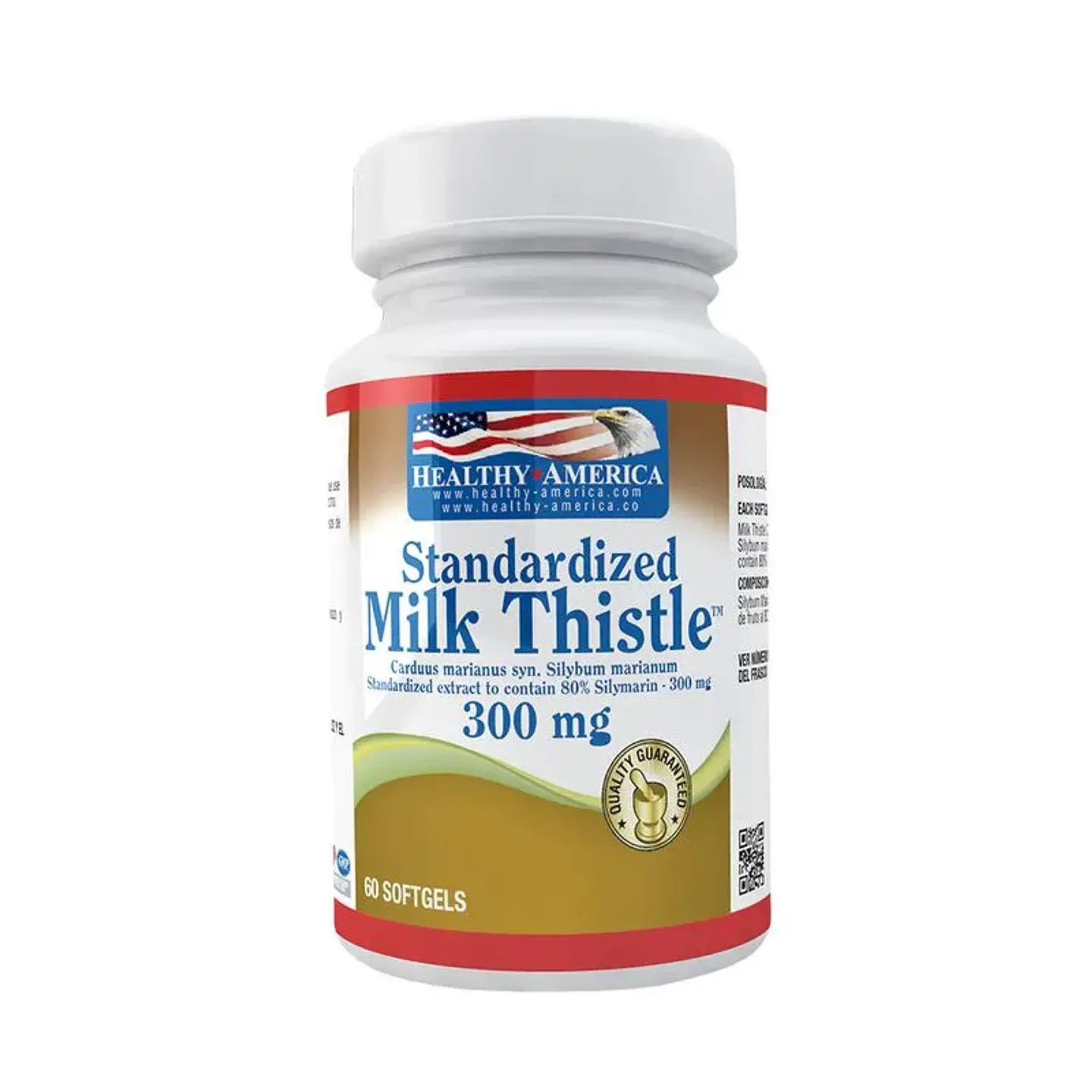 Milk Thisthle 300Mg 60Softgels Healthy America 1