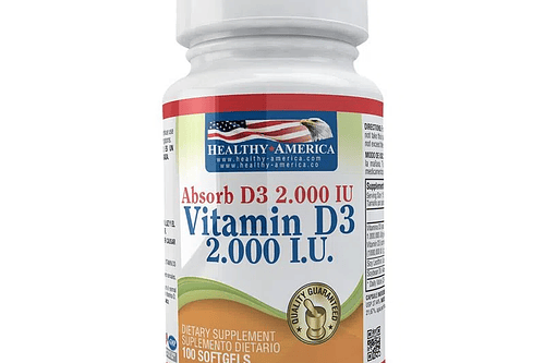 Vitamin D3 2000Iu 100Softgels Healthy America