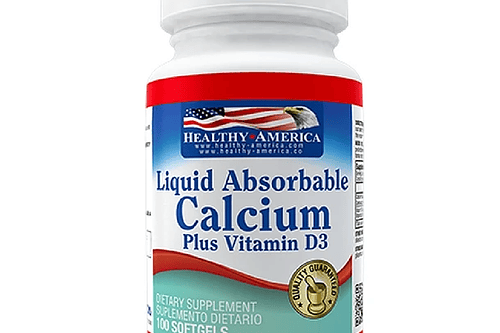 Liquid Absorbable Calcium 100Softgels Healthy America